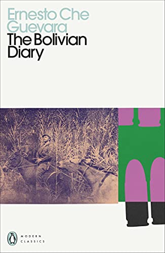 Book cover: "The Bolivian Diary" by Ernesto Che Guevara, with a landscape image.