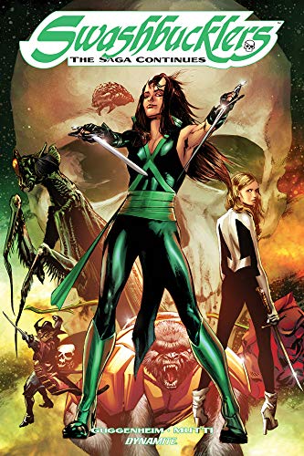 ComicComicL Comic cover featuring a woman in a green suit against a giant skull.