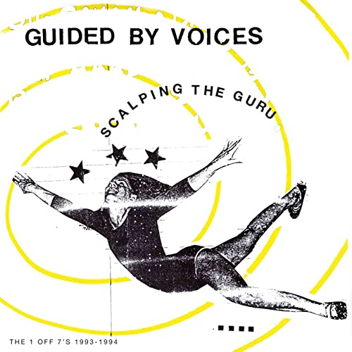 CD cover for Guided By Voices’ “Scalping The Guru” with a leaping figure.