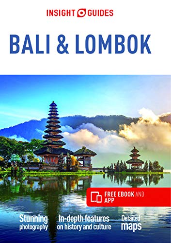 Travel guidebook cover featuring a Balinese temple surrounded by water.