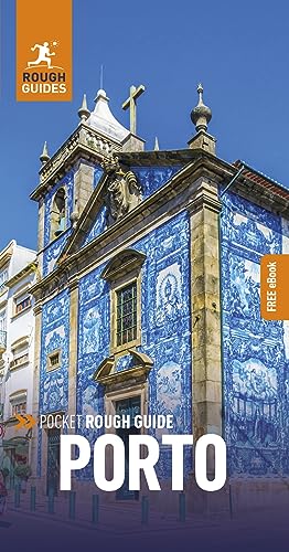Pocket travel guide to Porto featuring a tiled church facade.