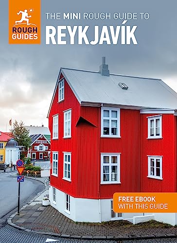 Mini travel guide cover featuring a colorful red house in Reykjavík.