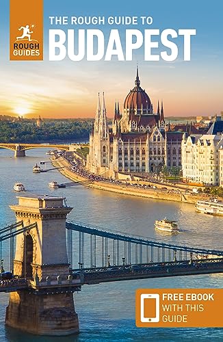 Budapest travel guide cover featuring the Hungarian Parliament Building and a bridge.