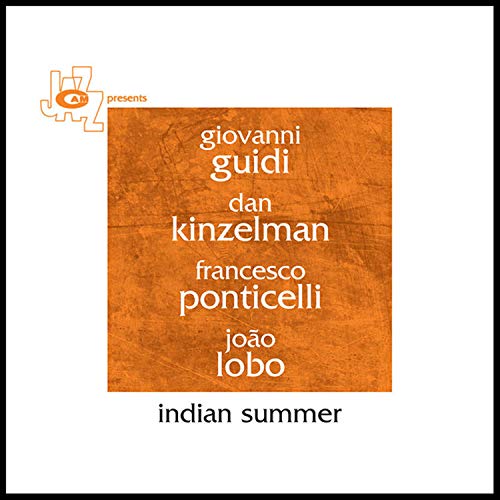 CD cover for "Indian Summer" by Guidi Giovanni, with textured orange background.