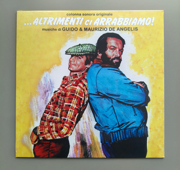 Vinyl record cover featuring two men in colorful clothing.