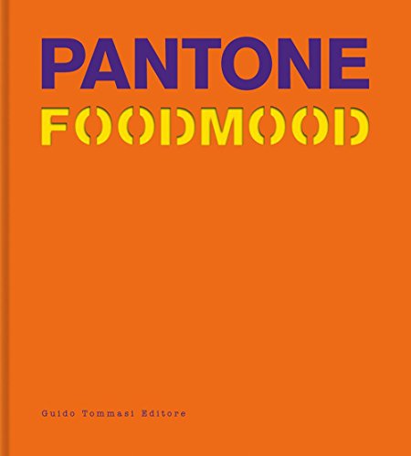 Orange book cover with "PANTONE FOODMOOD" in large blue and yellow text.