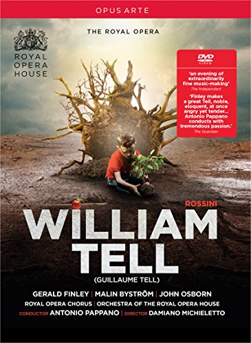 DVD cover for Rossini's William Tell featuring a boy by a gnarled tree.