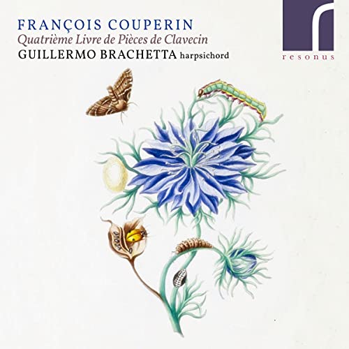 CD cover featuring floral illustration, insects, and composer/performer names.