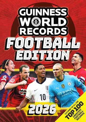 Guinness World Records Football Edition 2026 book cover with footballers.
