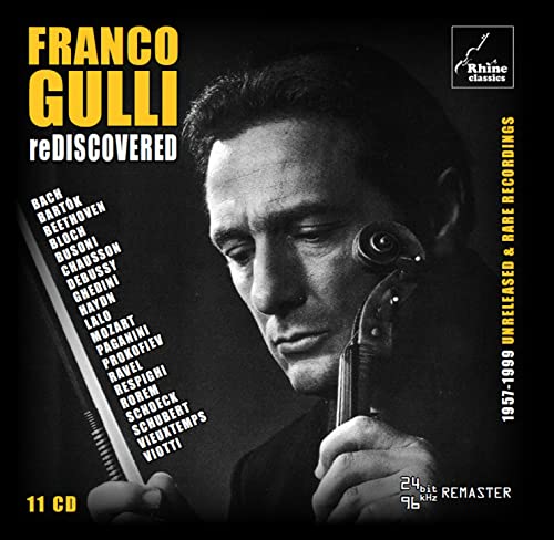 CD cover featuring violinist Franco Gulli in black and white portrait.