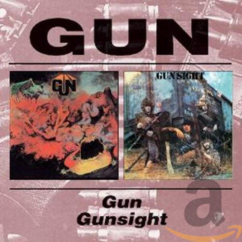 CD cover for Gun’s “The Gun / Gunsight” with landscape imagery.