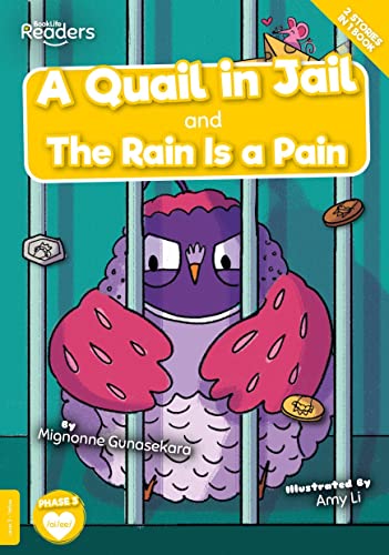 Book cover featuring a purple quail behind jail bars, with a mouse.