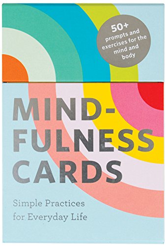 Colorful box of "Mindfulness Cards" with large, bold text and rounded shapes.