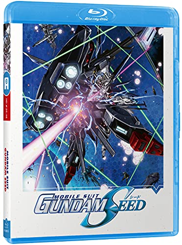 Blu-ray case for "Mobile Suit Gundam Seed" featuring a robotic figure.