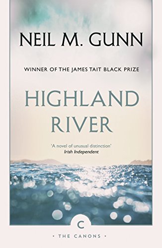 Book cover for “Highland River (Canons)” with a seascape image.