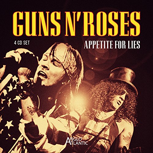 CD cover for “Appetite For Lies” featuring Guns N’ Roses musicians.