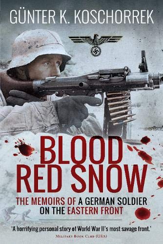 Book cover showing a German soldier aiming a machine gun in snowy conditions.