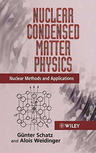 Book cover: “Nuclear Condensed Matter Physics” with a diagram of atomic structure.