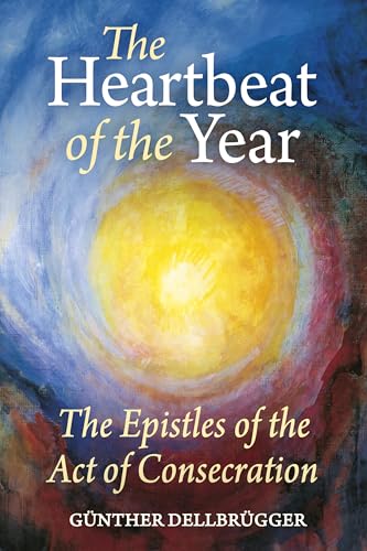 Book cover with swirling blue and yellow abstract art, titled “The Heartbeat of the Year.”