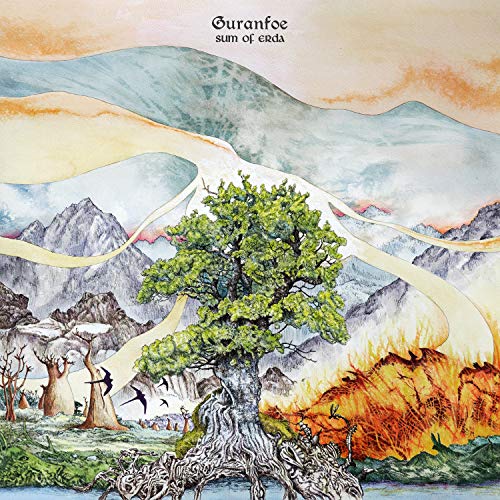 CD cover art: painted landscape with a central tree and flowing lines.