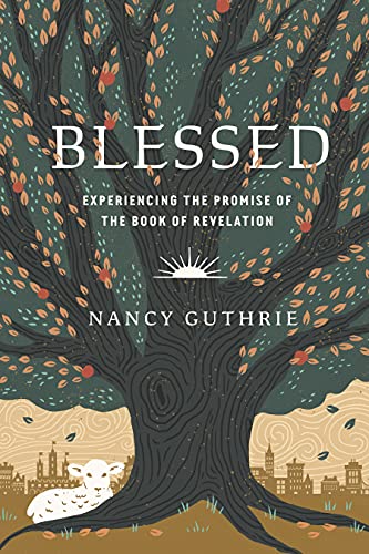 Book cover with a large tree, a lamb, and the title "Blessed.