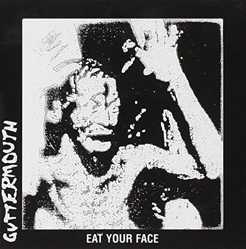 High-contrast black and whiteLSC white album art featuring a distorted, grainy human figure.