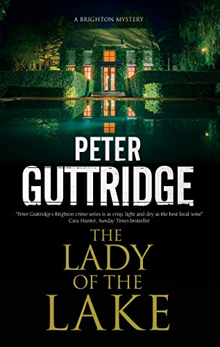 Book cover: lakeside house at night, title “The Lady of the Lake.”