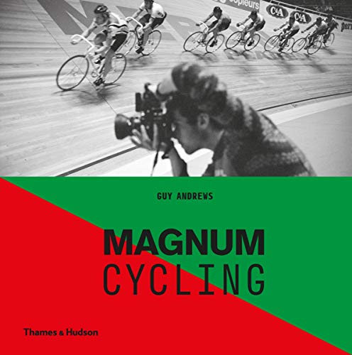 Book cover: cyclists racing, photographer, and "Magnum Cycling" title.