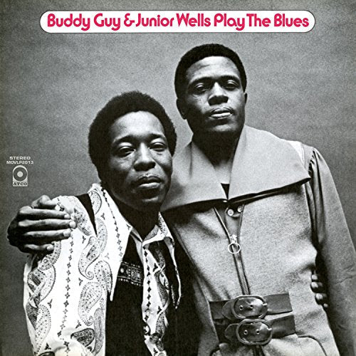 Black and white album cover featuring Buddy Guy and Junior Wells.