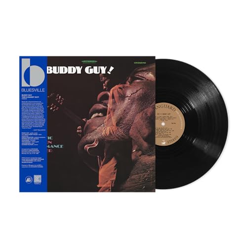 Buddy Guy vinyl record album cover featuring a close-up portrait and a black disc.