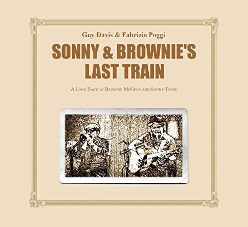 CD cover with beige background, brown title, and sepia-toned illustration of two musicians.