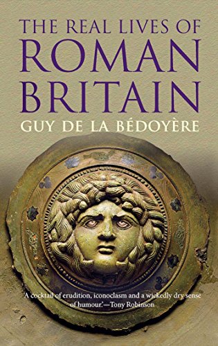 Book cover: "The Real Lives of Roman Britain" with a bronze face image.