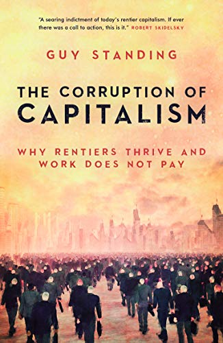 Book cover with title “The Corruption of Capitalism” and a crowd scene.