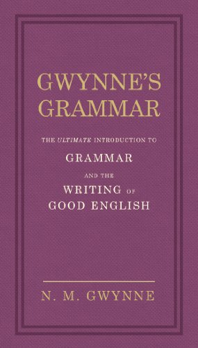 Purple book cover with gold text: "Gwynne's Grammar" by N.M. Gwynne.