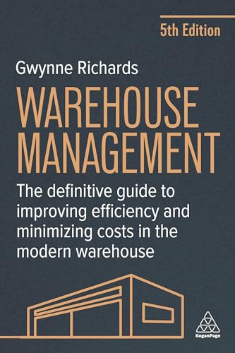 Book cover for Warehouse Management 5th Edition by Gwynne Richards with warehouse line art.
