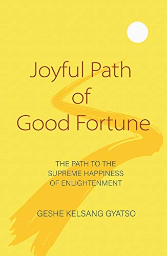 Yellow book cover with curved path illustration and white circle.
