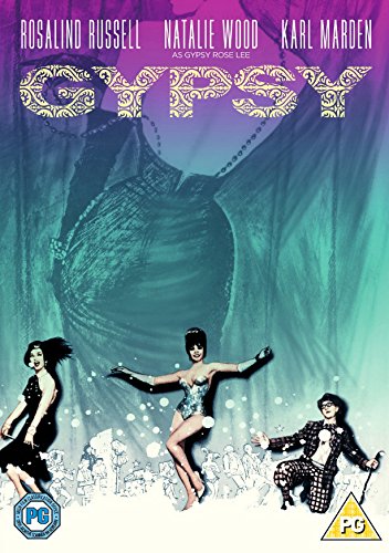 Gypsy" DVD cover with performers and a swirling, dark background.