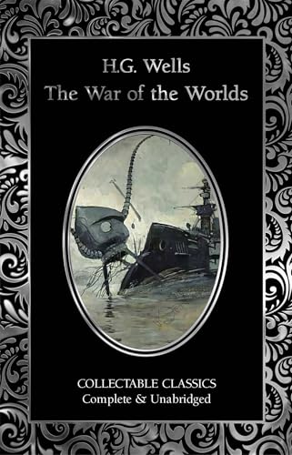 Book cover for "The War of the Worlds" featuring a Martian tripod.