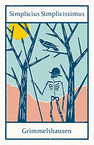 Book cover: skeleton figure with a bird, sun, and bare trees.