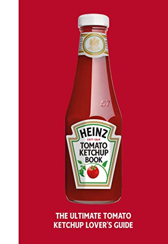 Heinz Tomato Ketchup Book cover featuring a glass bottle against red.