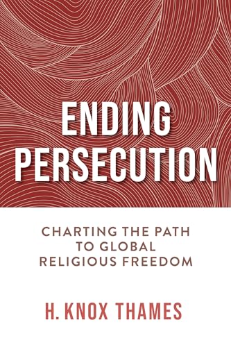 Book cover: "Ending Persecution" with red swirling lines and white text.