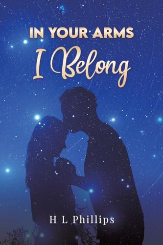 Book cover: Silhouette of a couple embracing against a starry night sky.