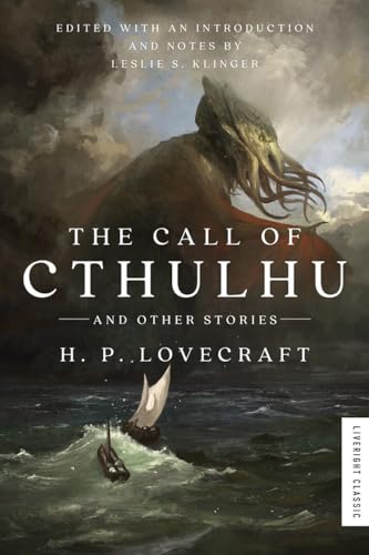 Book cover for “The Call of Cthulhu” featuring a tentacled monster and ships.