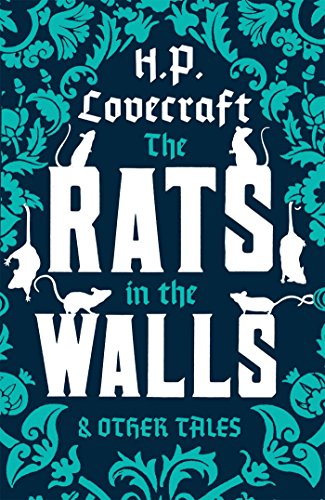 Book cover: "The Rats in the Walls" by H.P. Lovecraft, with rat illustrations.