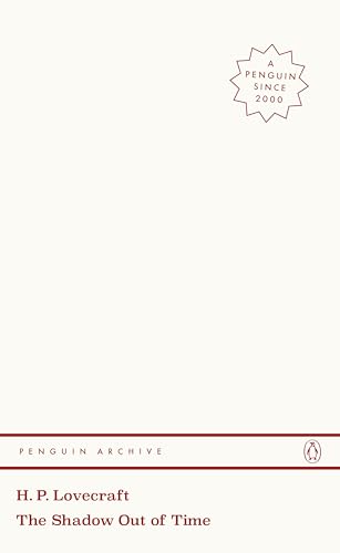 Cream book cover with red text: "H.P. Lovecraft, The Shadow Out of Time.