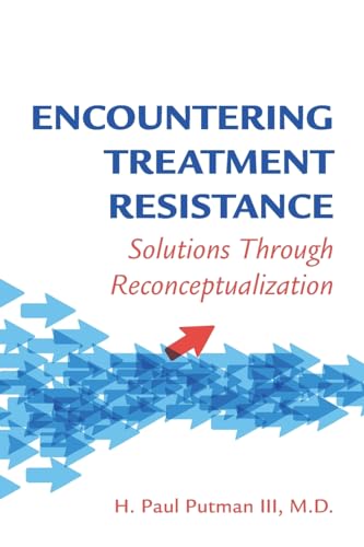 Book cover: “Encountering Treatment Resistance” with blue and red arrow graphics.