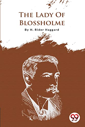 Book cover: "The Lady Of Blossholme" with a portrait of a man.