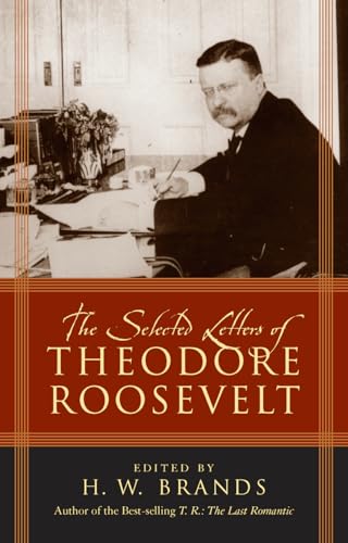 Book cover featuring a portrait of Theodore Roosevelt writing at a desk.