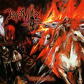 CD cover for Hacavitz’s “Venganza” featuring a fiery, dramatic battle scene.