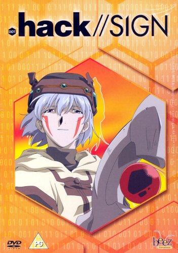 DVD cover art featuring a silver-haired anime character against an orange digital background.